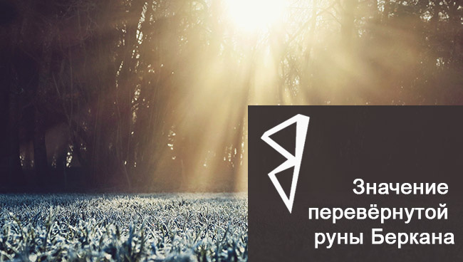 Руна Беркана перевернутая