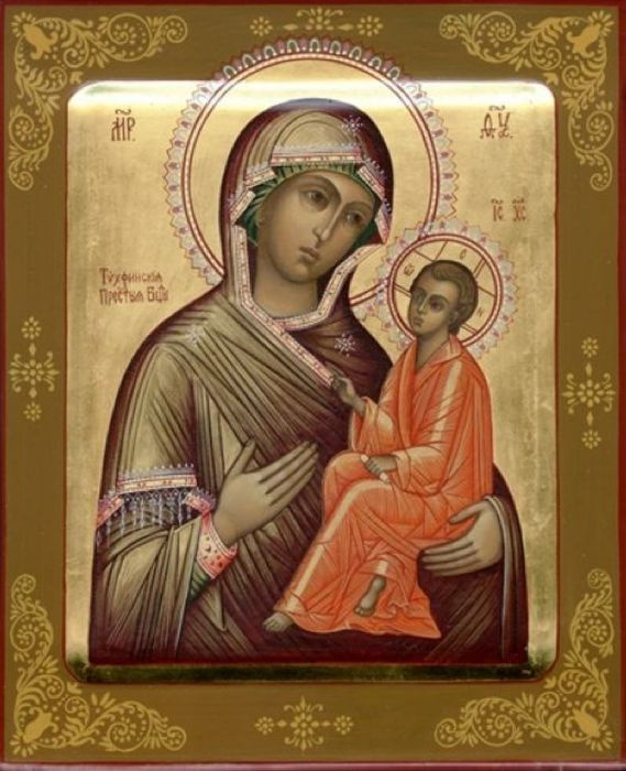 Образ Святой Матери в Тихвине 