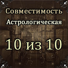 Астрологическая совместимость имен Анны и Кирилла: 10 баллов из 10.